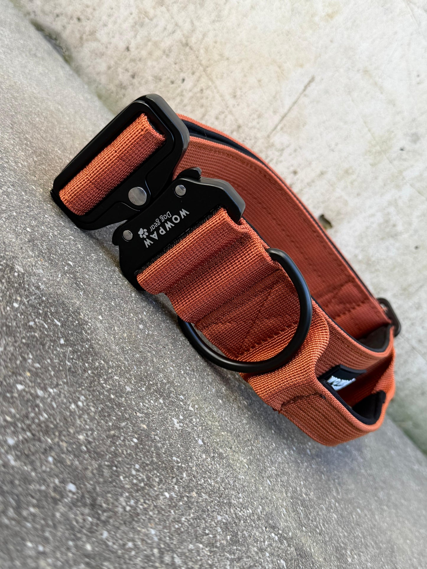 Wysokiej jakości obroża taktyczna dla psa w kolorze ciemnofioletowym, rozmiar M