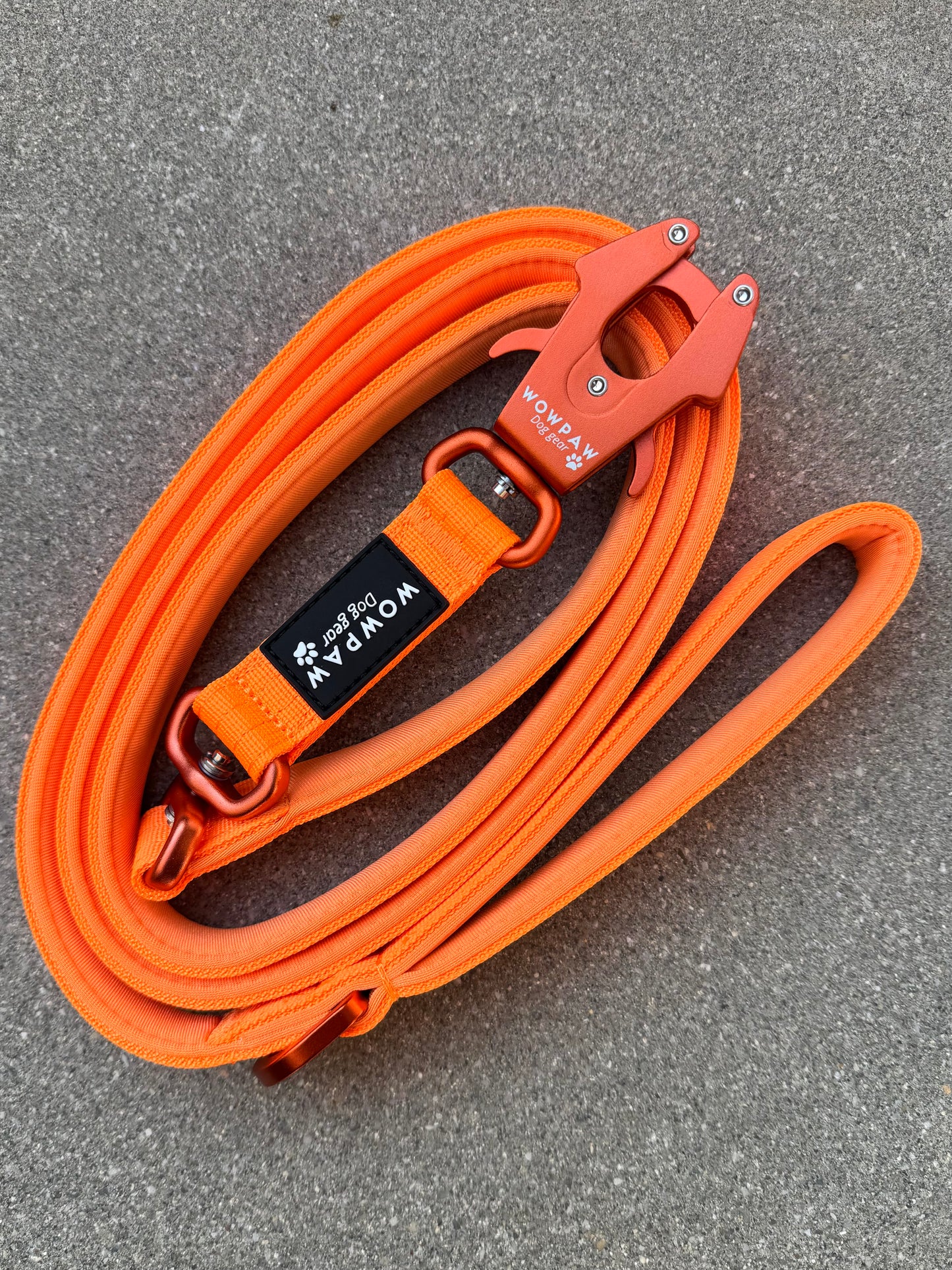 Taktische Hundeleine ULTRA LIGHT Neonorange Edition 360° drehbar Länge 1,8m