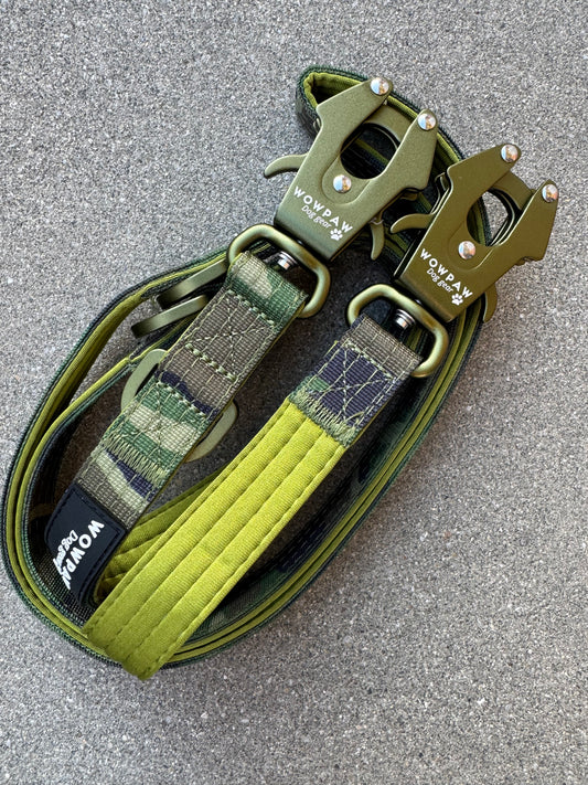 Smycz taktyczna dla psa ULTRA LIGHT Sky Blue Edition, długość 2m regulowana