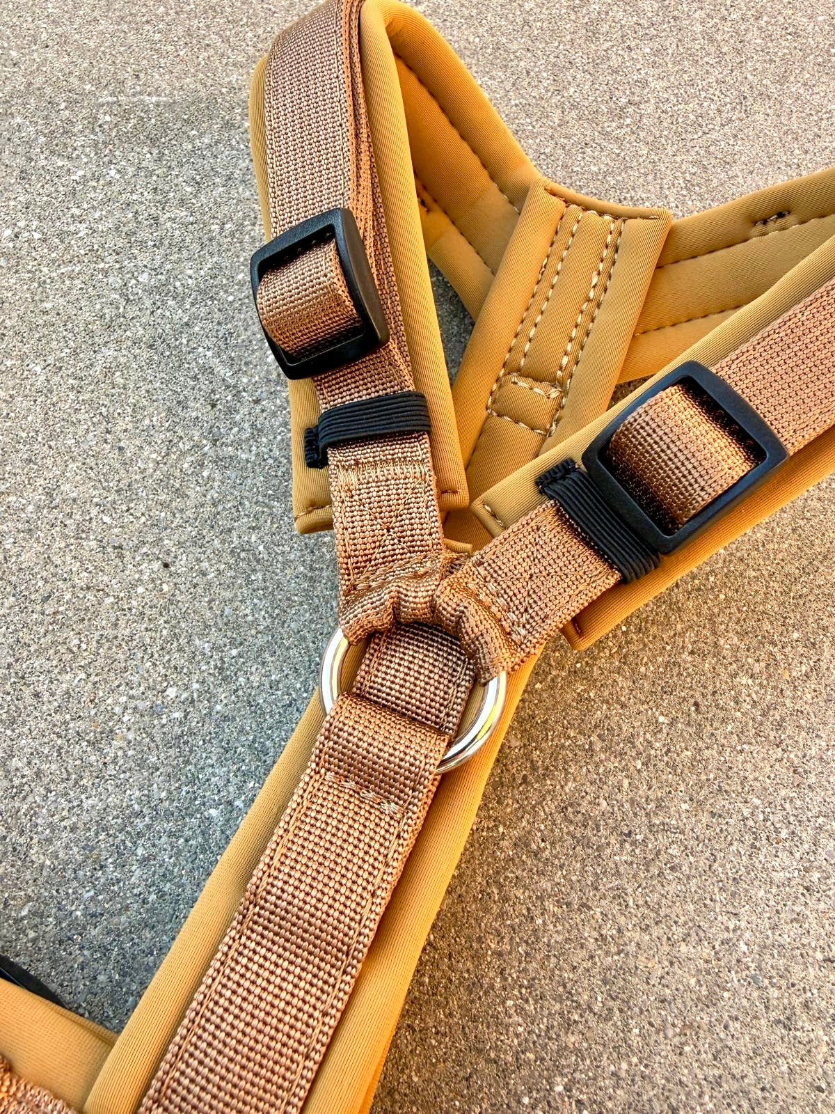 Wysokiej jakości szelki dla psa M Beżowe 