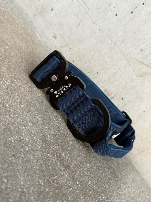 Taktisches Hundehalsband ULTRA LIGHT 3,8cm Navyblue Edition S