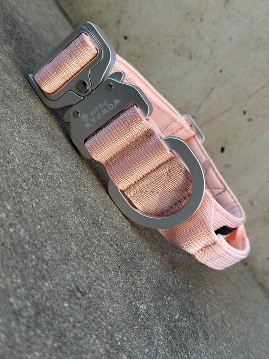 Taktisches Hundehalsband ULTRA LIGHT 3,8cm Peach Edition S