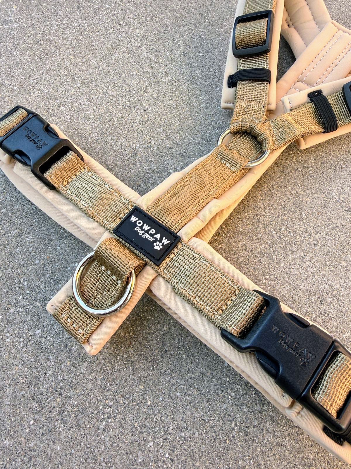 Wysokiej jakości szelki dla psa M Beżowe 