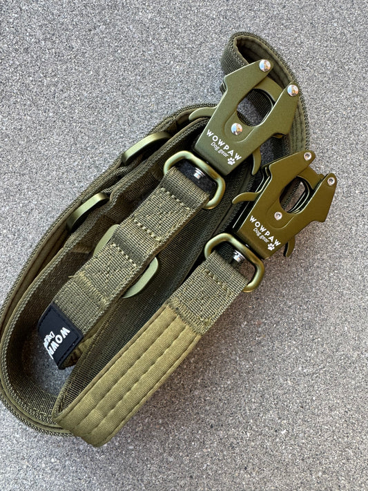 Smycz taktyczna dla psa ULTRA LIGHT Sky Blue Edition, długość 2m regulowana