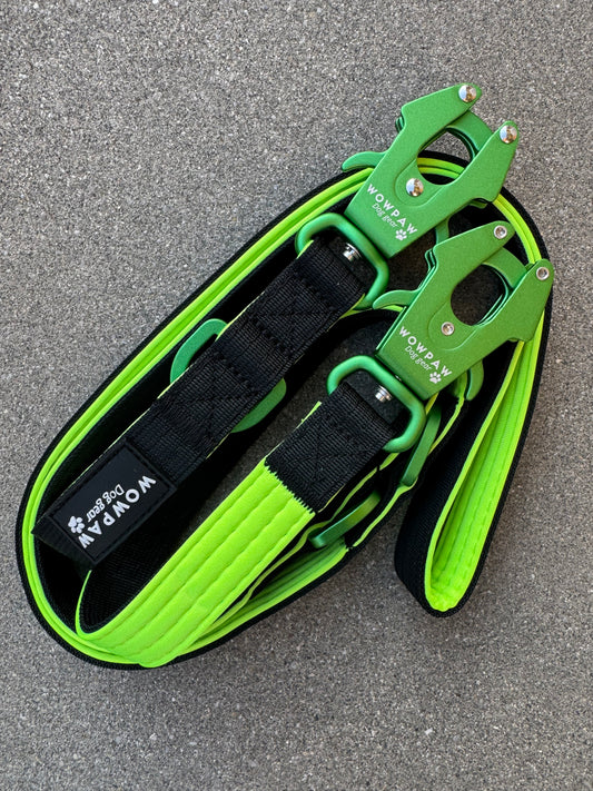 Smycz taktyczna dla psa ULTRA LIGHT Sky Blue Edition, długość 2m regulowana