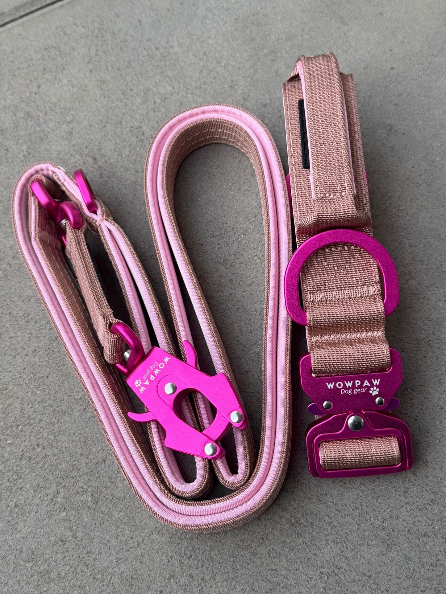 Smycz taktyczna dla psa ULTRA LIGHT Sky Blue Edition, długość 1,8m