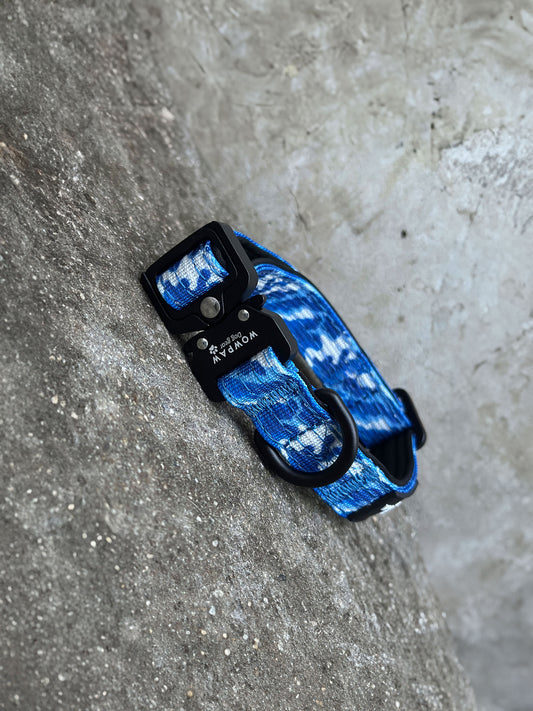 Obroża taktyczna dla psa ULTRA LIGHT Blue-Camouflage XXS
