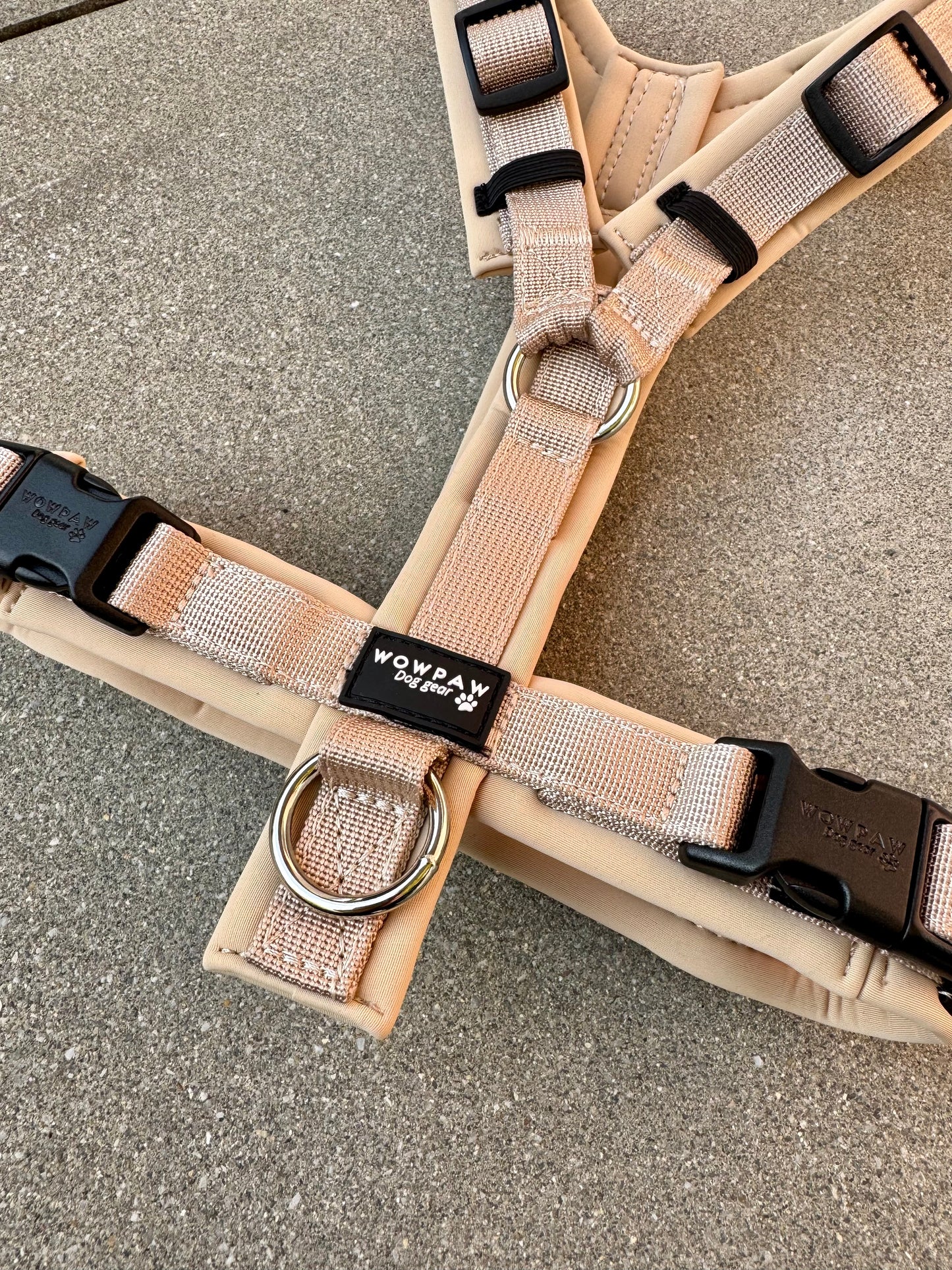 Wysokiej jakości szelki dla psa M Beżowe 