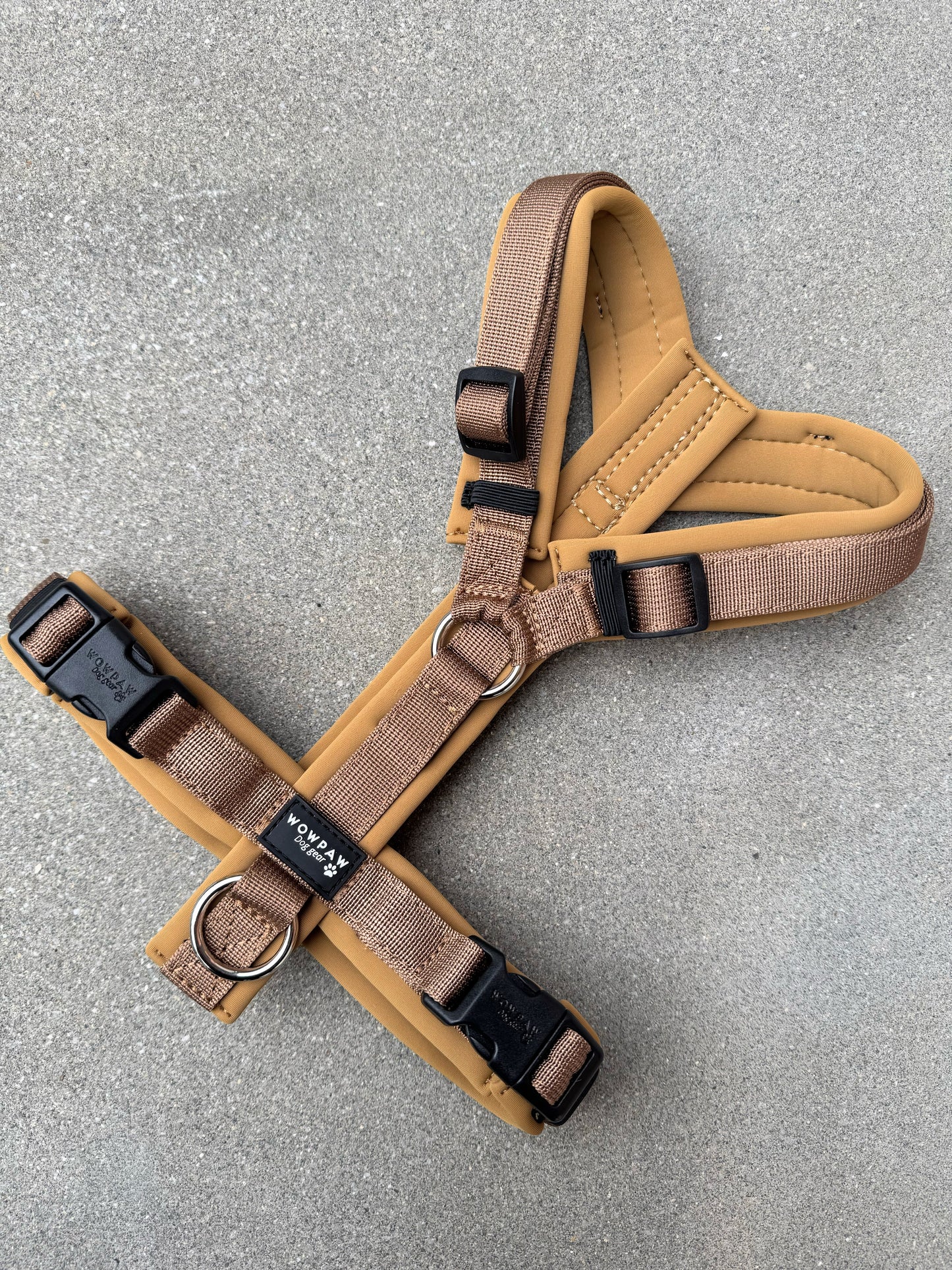 Wysokiej jakości szelki dla psa M Beżowe 