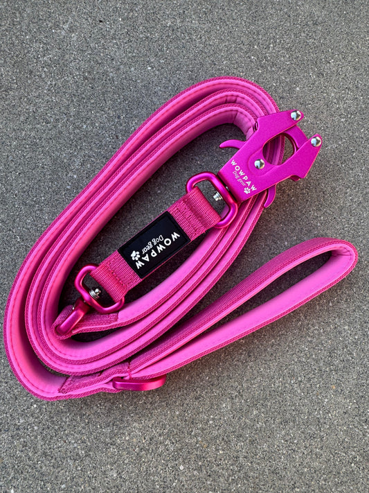 Smycz taktyczna dla psa ULTRA LIGHT Sky Blue Edition, długość 1,8m