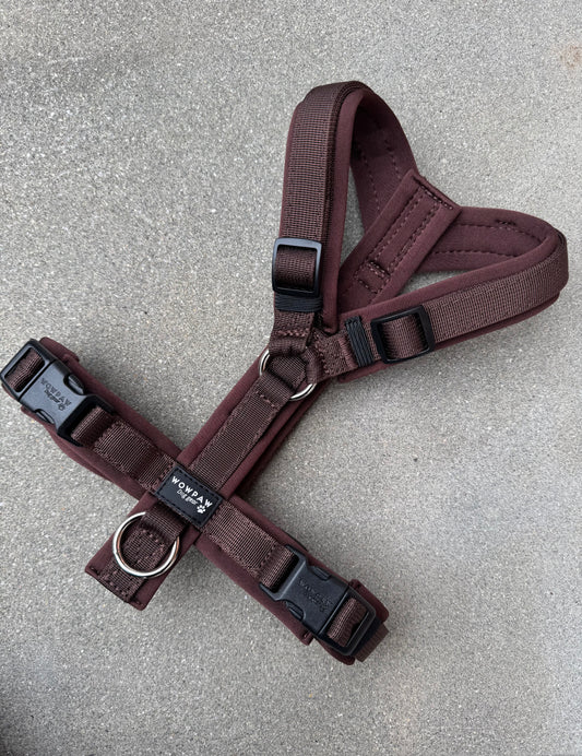 Wysokiej jakości szelki dla psa M Beżowe 