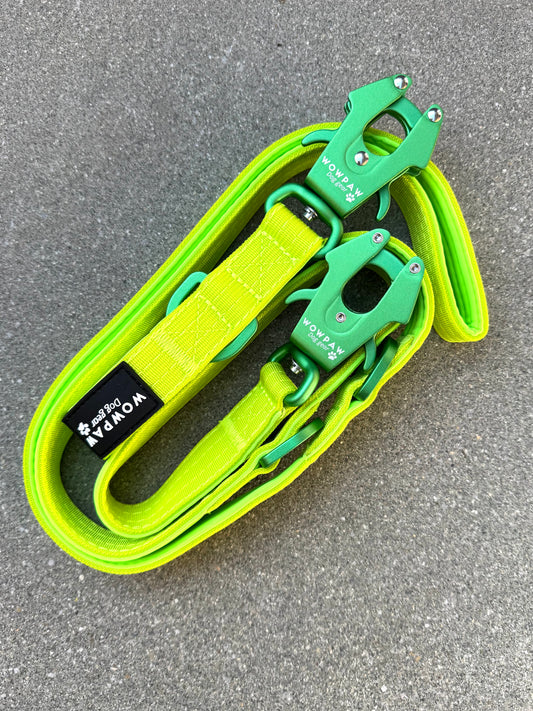 Smycz taktyczna dla psa ULTRA LIGHT Sky Blue Edition, długość 2m regulowana