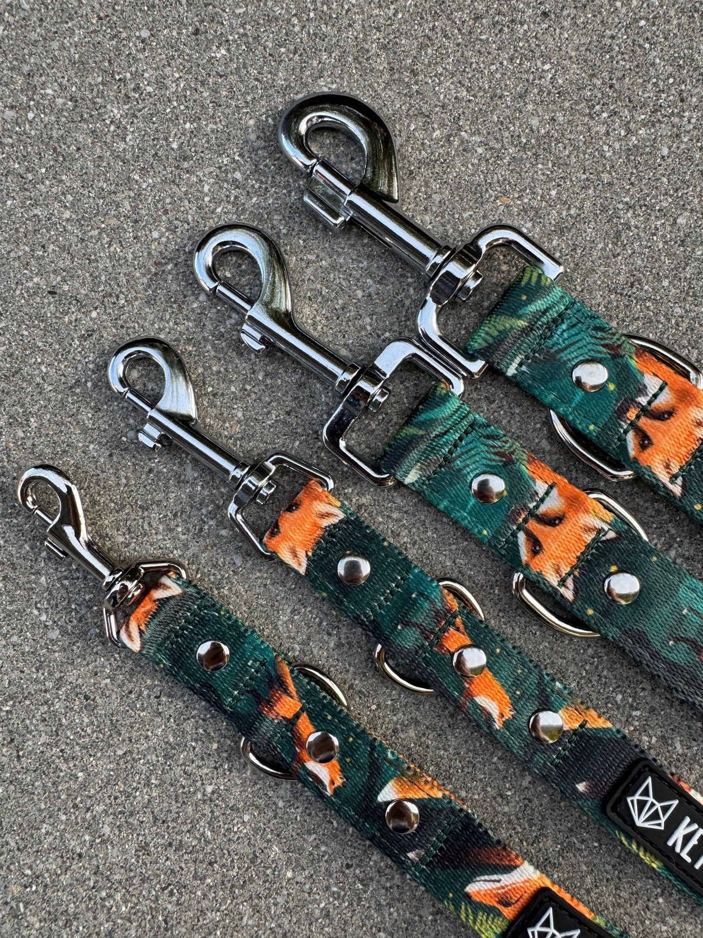 KETTU verstellbare Hundeleine Green Forest Fox