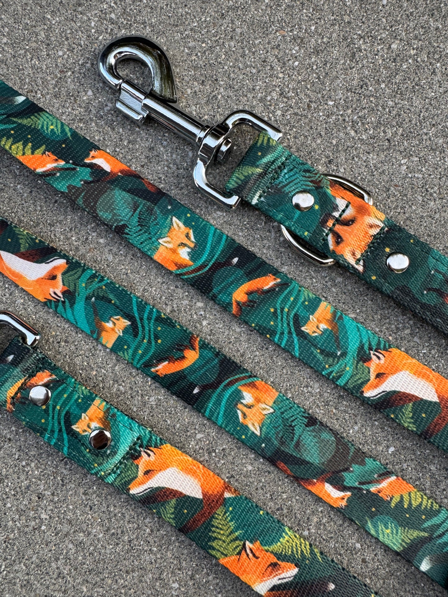 KETTU verstellbare Hundeleine Green Forest Fox