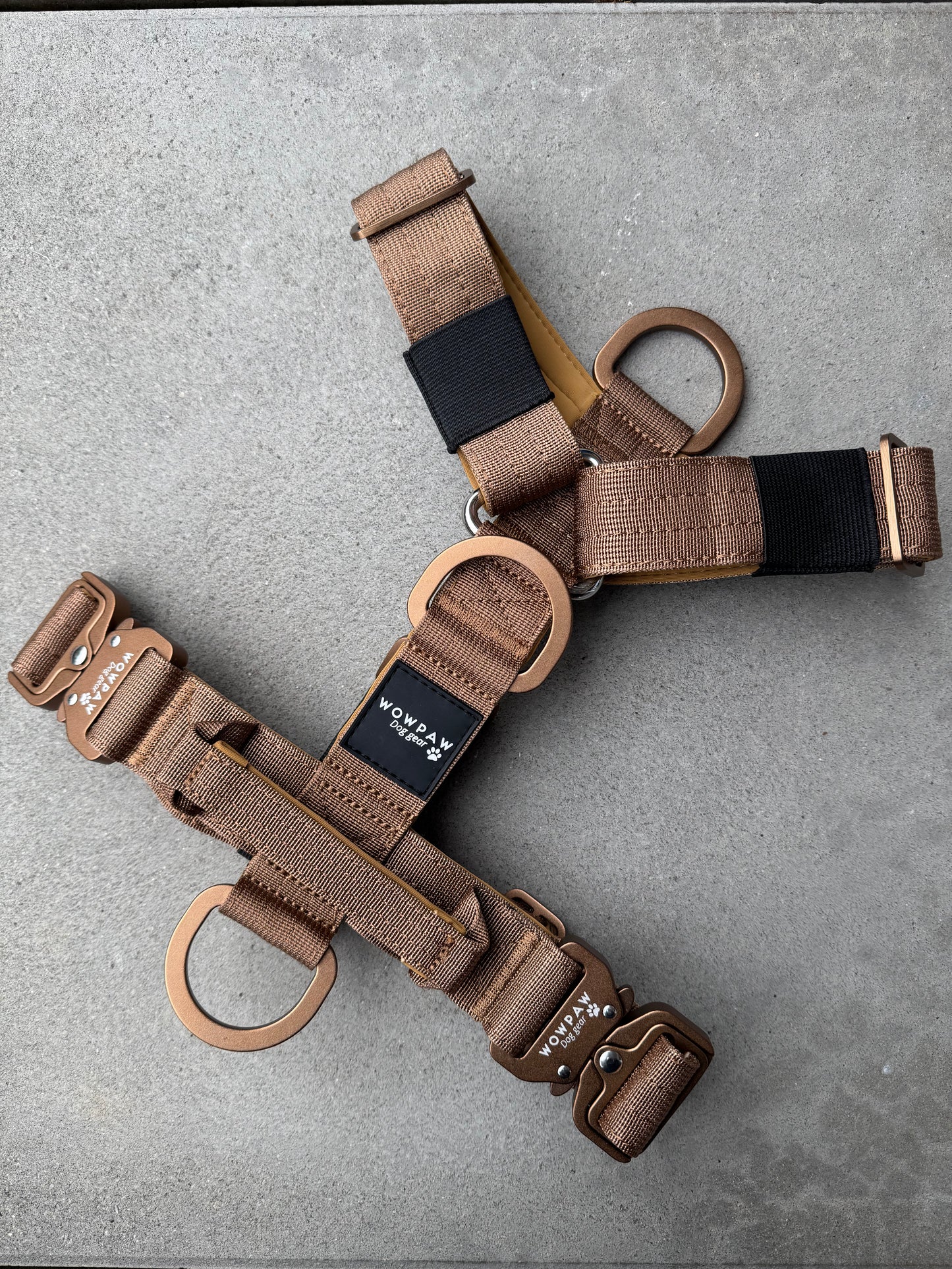 Wysokiej jakości szelki dla psa M Beżowe 