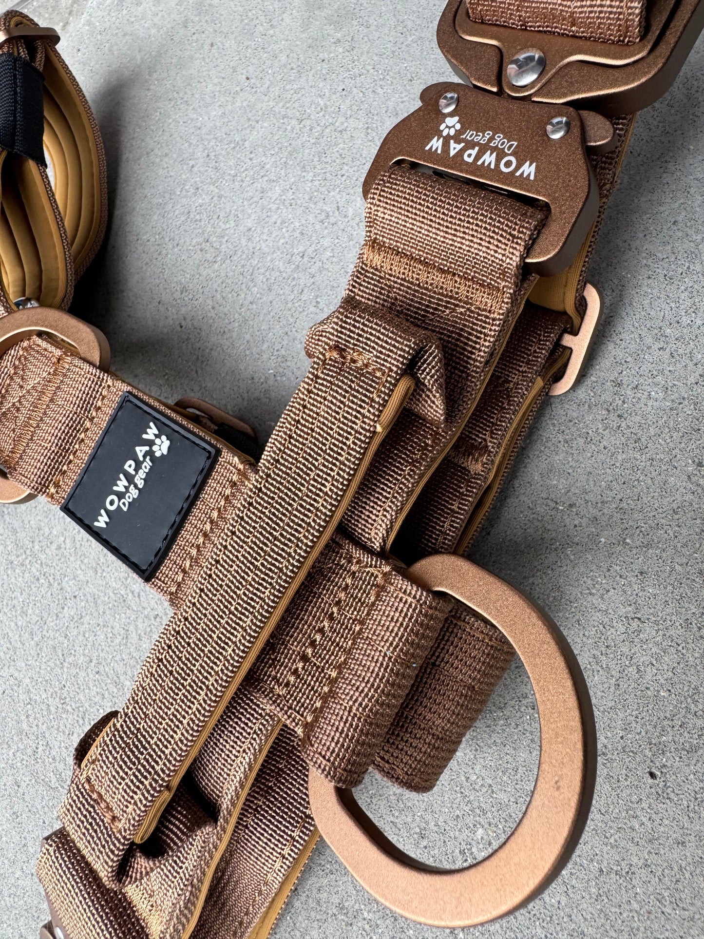 Wysokiej jakości szelki dla psa S miedziane 