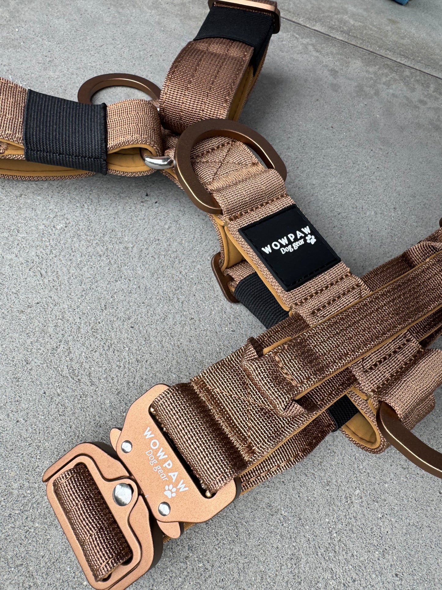 Wysokiej jakości szelki dla psa S miedziane 