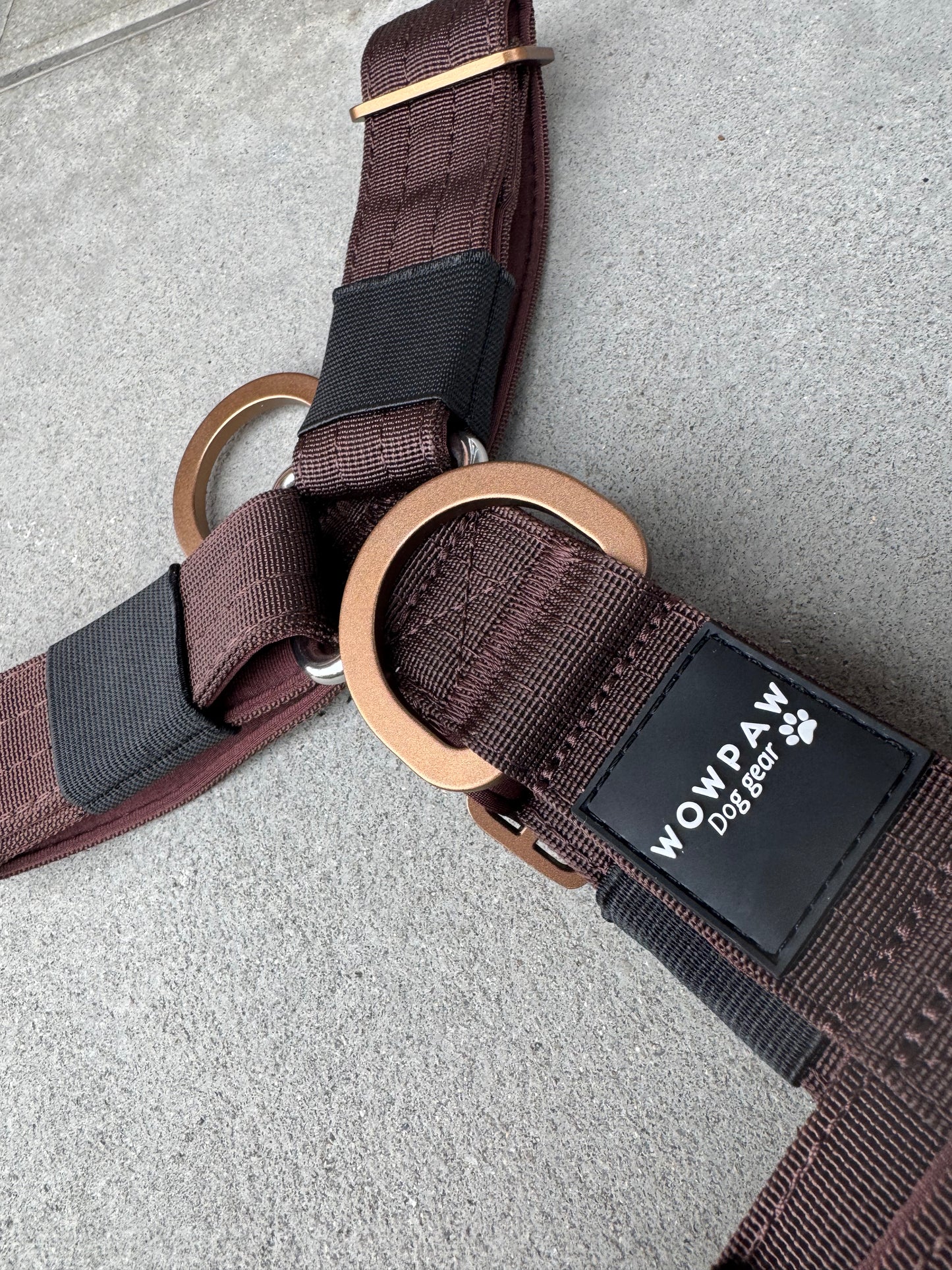 Hochwertiges Hundegeschirr M Espresso Braun Edition