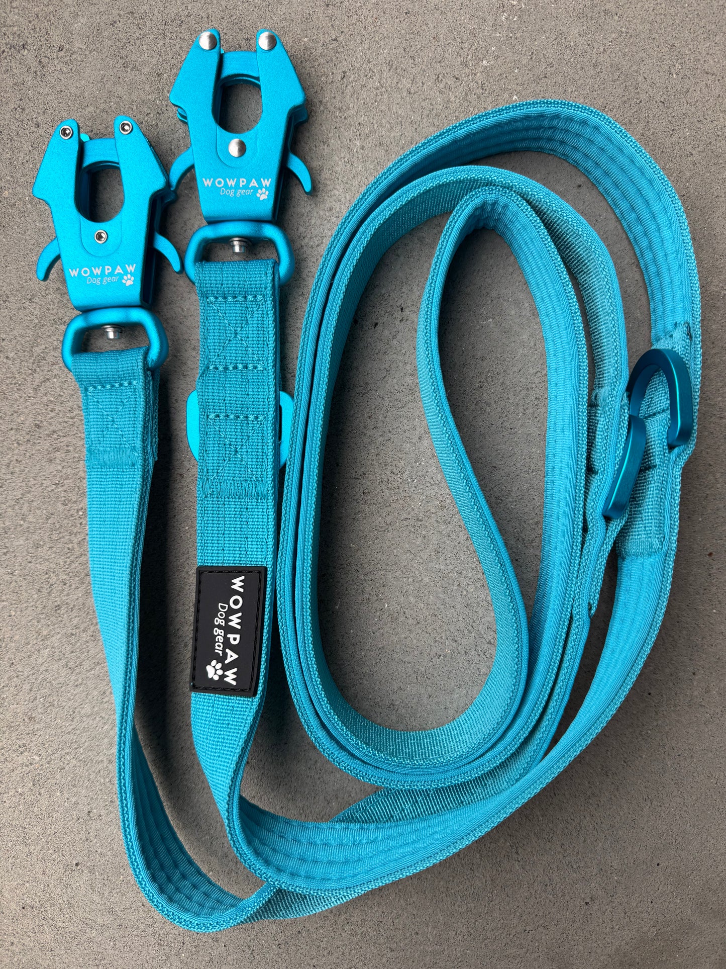 Smycz taktyczna dla psa ULTRA LIGHT Burgundy Edition długość 2m regulowana