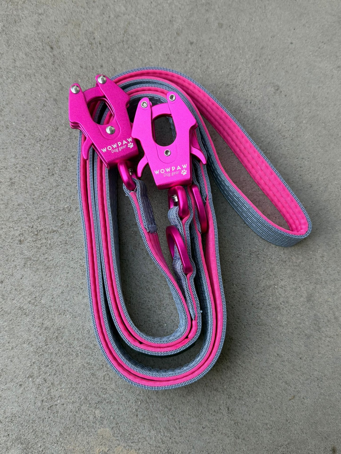 Smycz taktyczna dla psa ULTRA LIGHT Sky Blue Edition, długość 2m regulowana