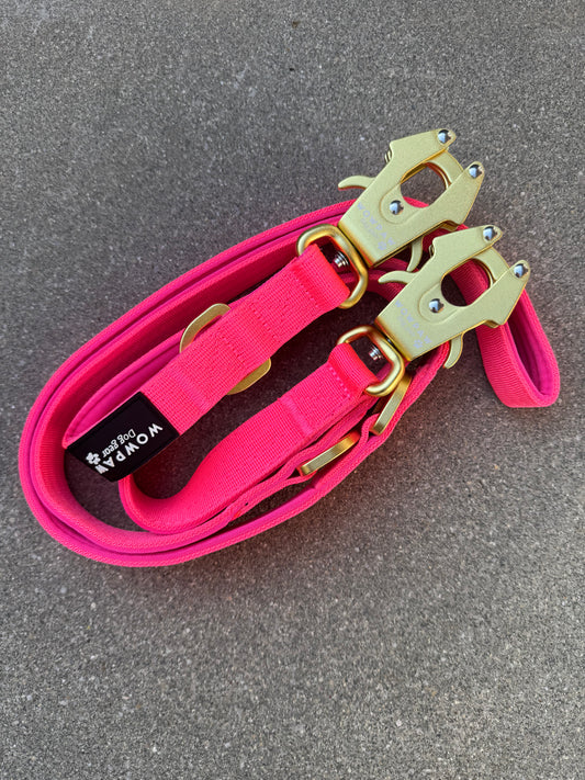 Smycz taktyczna dla psa ULTRA LIGHT Sky Blue Edition, długość 2m regulowana