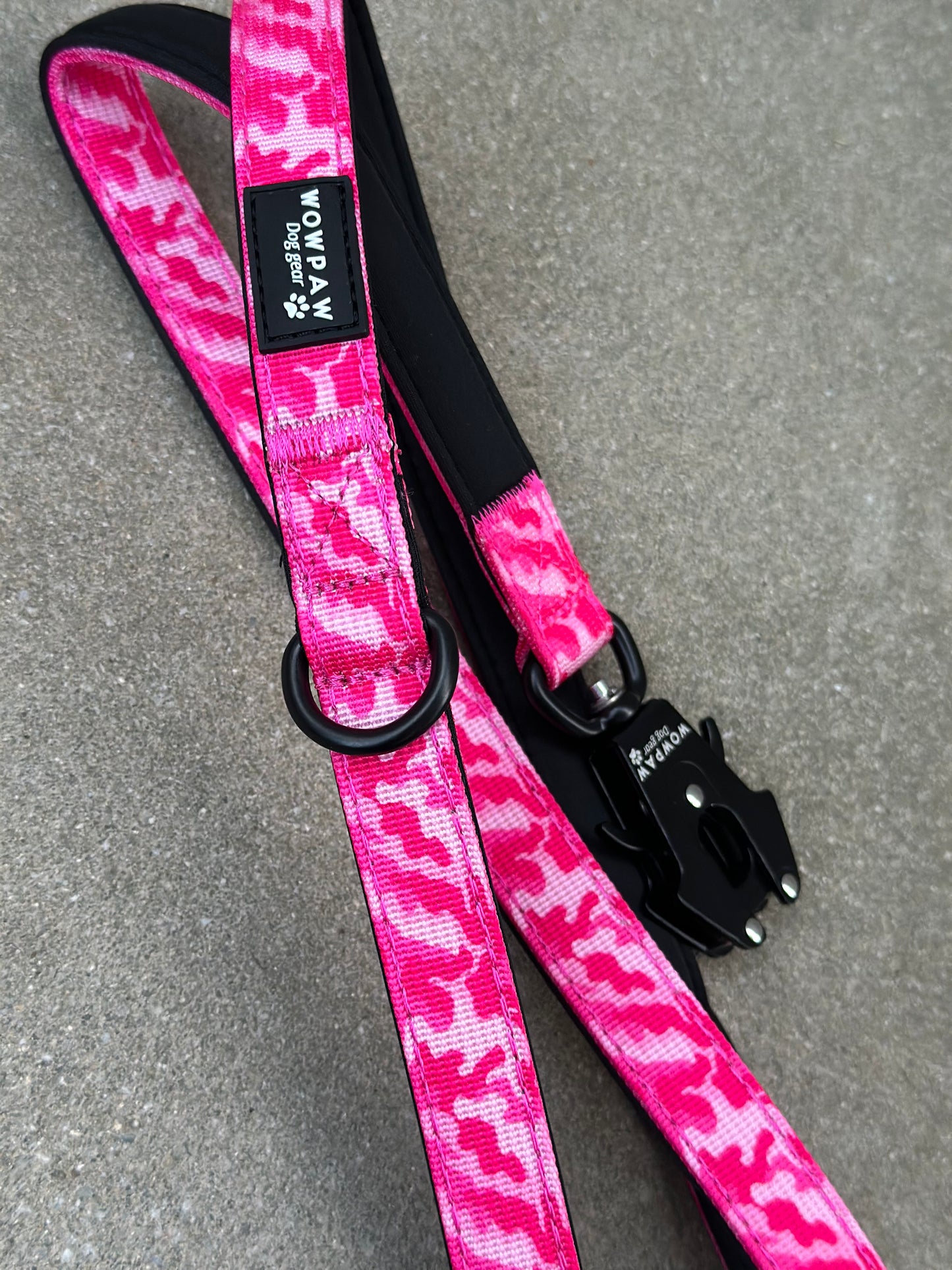 Taktische Hundeleine ULTRA LIGHT Pink-Camouflage, Länge 1,2m XS