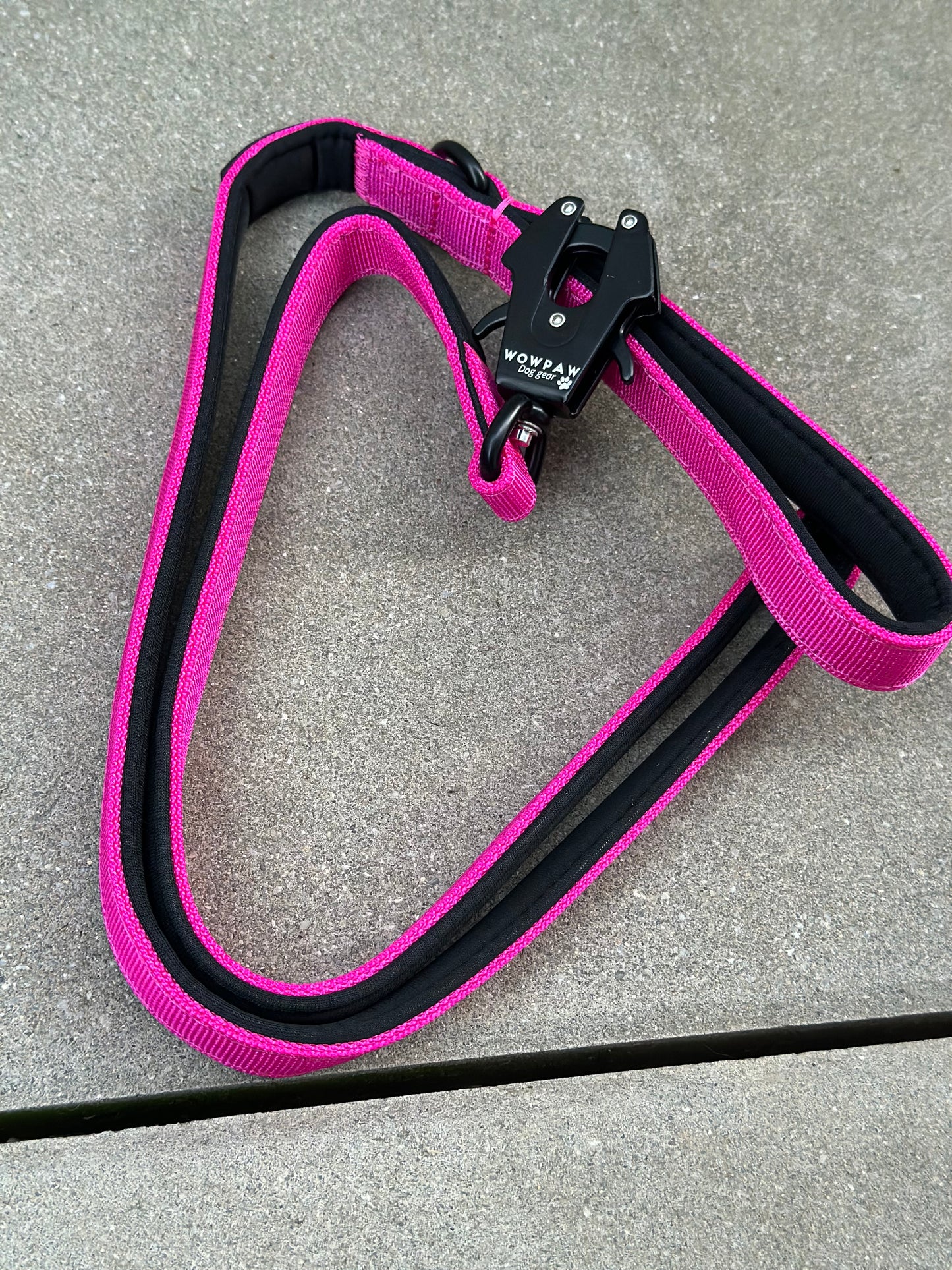 Smycz taktyczna dla psa ULTRA LIGHT Magenta, długość 1,2m XS