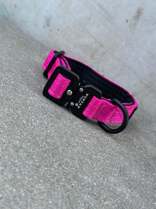 Obroża taktyczna dla psa ULTRA LIGHT Magenta XXS