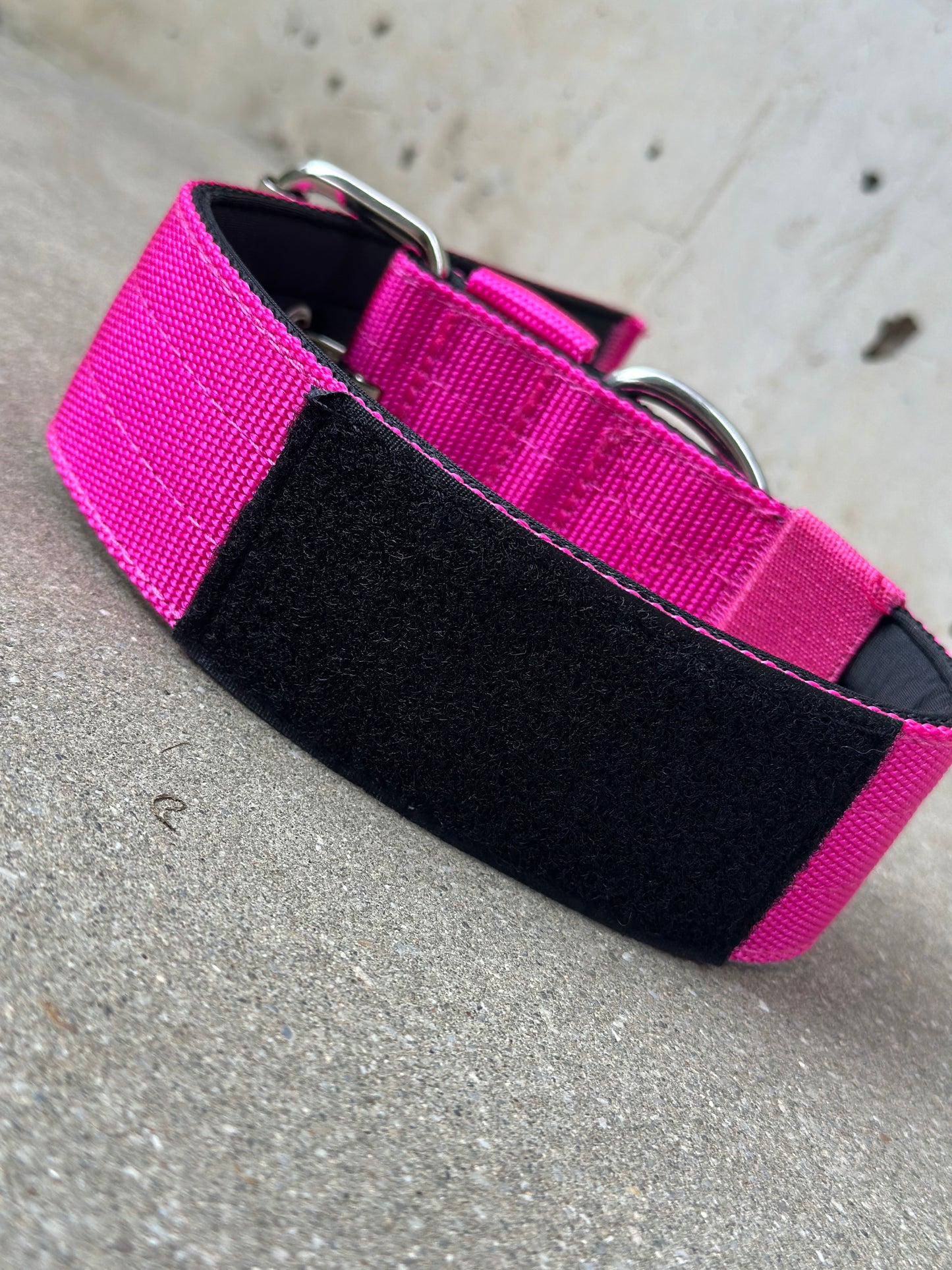 Collare per cani basic di alta qualità verde neon taglia S