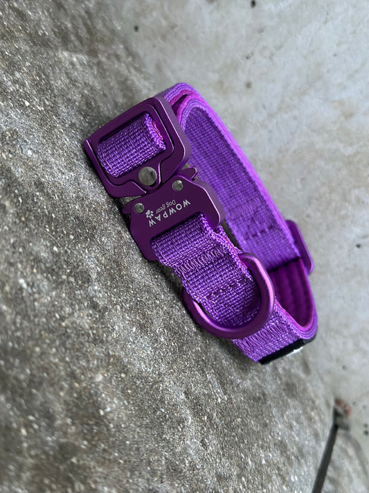 Obroża taktyczna dla psa ULTRA LIGHT Dark Purple Edition XS