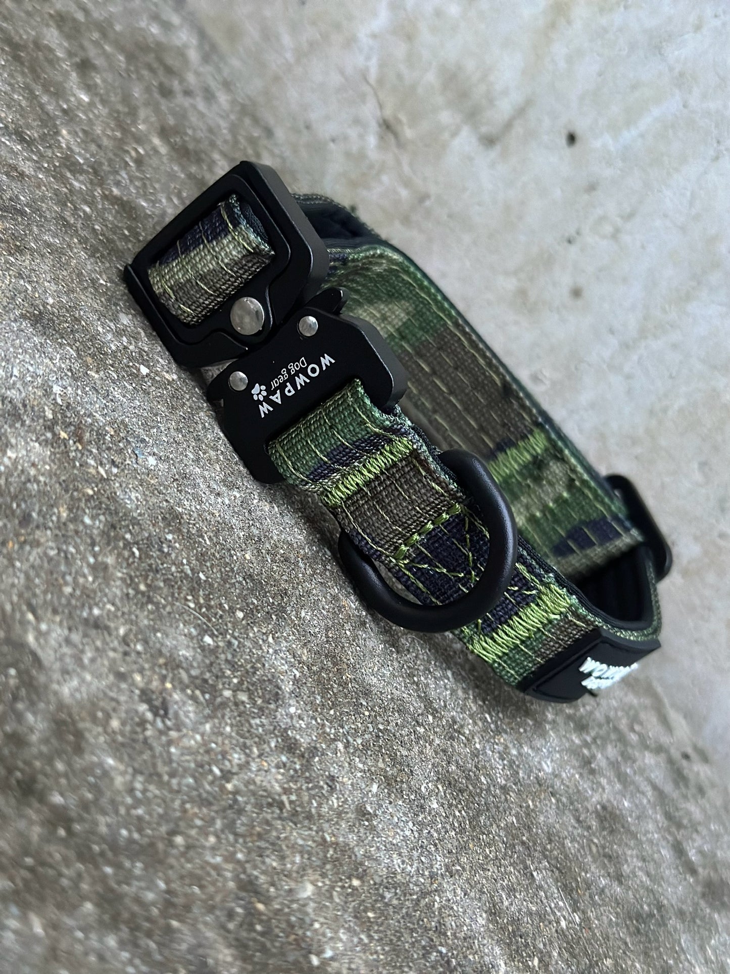 Taktyczna obroża dla psa ULTRA LIGHT Army green Camouflage XS