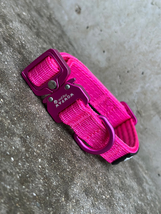 Obroża taktyczna dla psa ULTRA LIGHT Magenta Edition XS