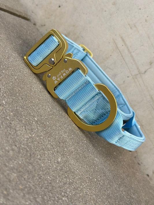 Obroża taktyczna dla psa ULTRA LIGHT Sky Blue Edition M