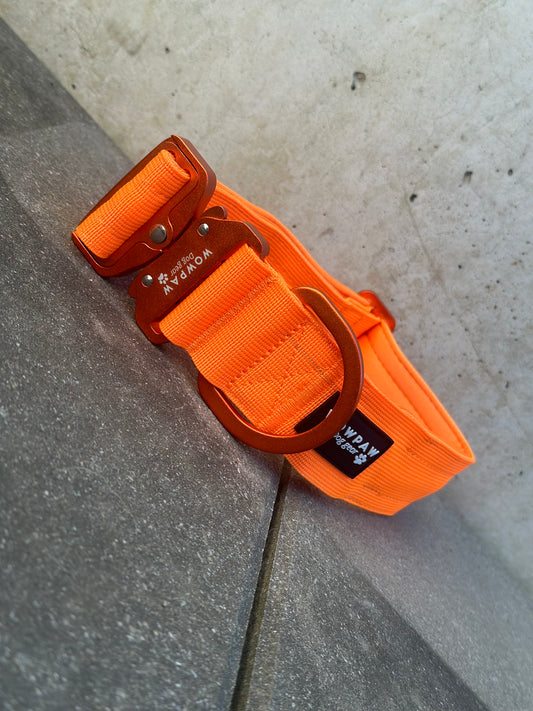 Obroża dla psa LED ULTRA LIGHT Neon Orange Edition rozmiar M 