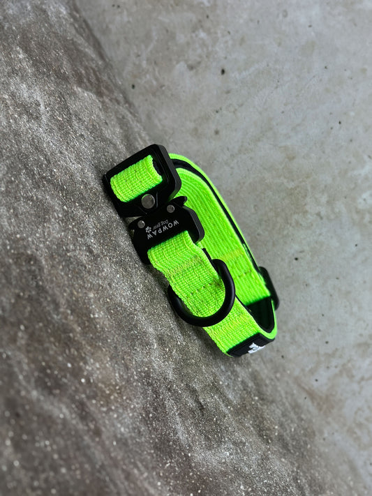 Obroża taktyczna dla psa ULTRA LIGHT Neon Green XXS