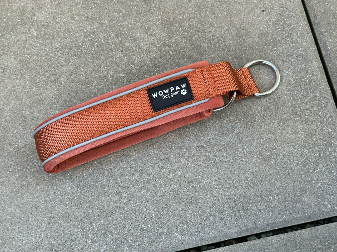 Collare per cani tattico di alta qualità 2,5 cm arancione neon taglia XS