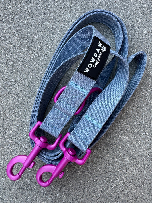 Standard Hundeleine M verstellbar Länge 2m Blue Purple Edition