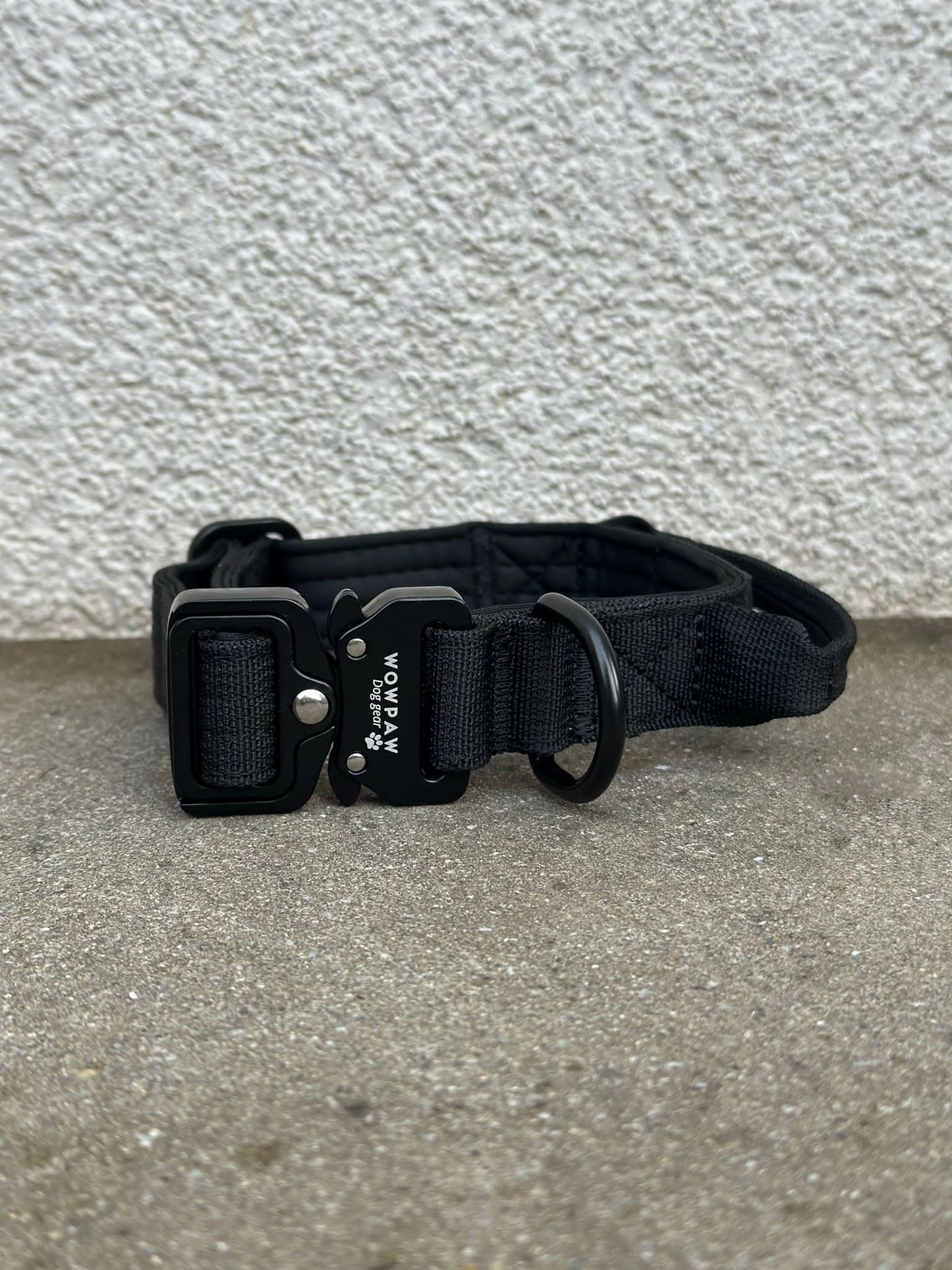 Wysokiej jakości taktyczna obroża dla psa XS 2,5 cm Czarna