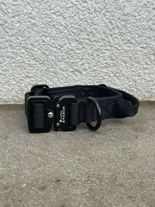 Wysokiej jakości taktyczna obroża dla psa XS 2,5 cm Czarna