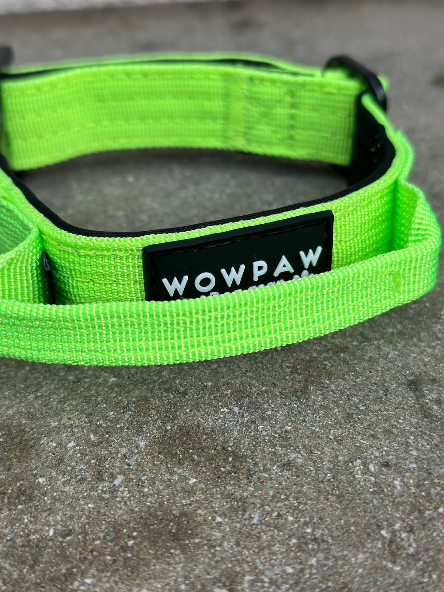 Wysokiej jakości taktyczna obroża dla psa XS 2,5 cm neonowa zieleń