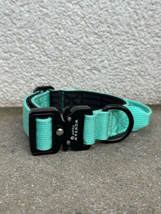 Wysokiej jakości taktyczna obroża dla psa XS 2,5 cm Mięta